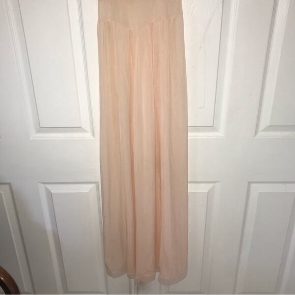 Vintage Van Raalte ‘50s sheer peach nightgown chemise size XS-S boudoir photos - Picture 3 of 9